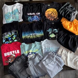 Husky 14/16 Boys Short Sleeve Shirts Shorts Pants Athletic Youth Extra Large XL